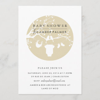 Faire-part de Baby Shower pour Oiseaux de l'Amour