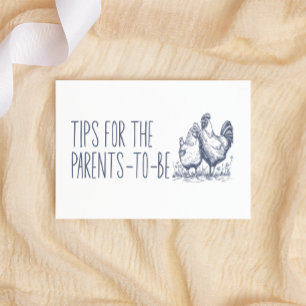 Faire-part de Baby Shower pour parents Vintage Cou