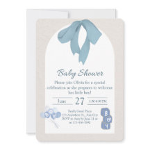 Faire-part de Baby Shower pour Petit Garçon