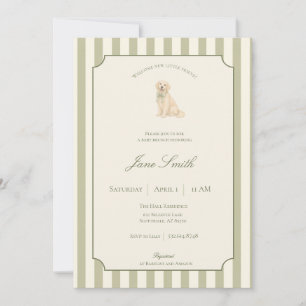 Faire-part de Baby Shower pour Sage Green Golden R
