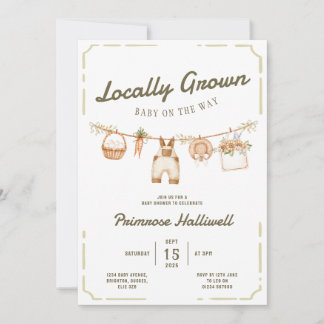 Faire-part de Baby Shower pour un bébé issu de l'a