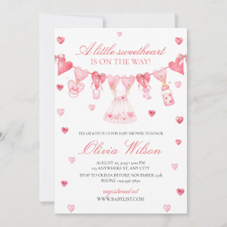 Faire-part de Baby Shower pour un petit amour