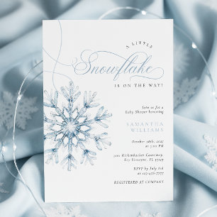 Faire-part de Baby Shower pour un Petit Flocon de