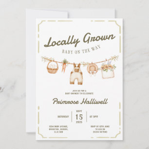Faire-part de Baby Shower "Produits du terroir"