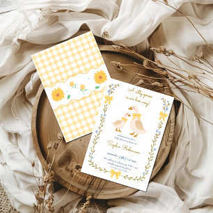 Faire-part de Baby Shower Silly Goose   Gingha Jau
