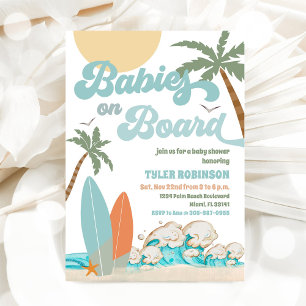 Faire-part de Baby Shower sur la Plage
