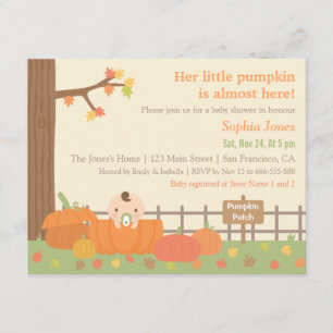 Faire-part de Baby Shower sur le thème de Little P