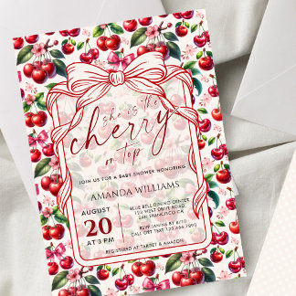 Faire-part de Baby Shower sur le thème du ruban ce