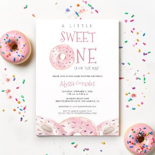 Faire-part de Baby Shower thème Gâteau Donut Water