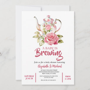 Faire-Part de Baby Shower "Un Bébé se Prépare"