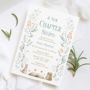 Faire-part de Baby Shower 'Un Nouveau Chapitre'