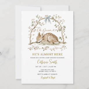 Faire-Part de Baby Shower Woodland Oh Deer