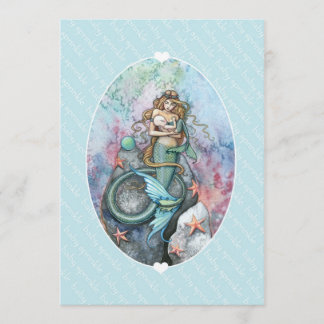 Faire-part de Baby Sprinkle Mermaid and Baby