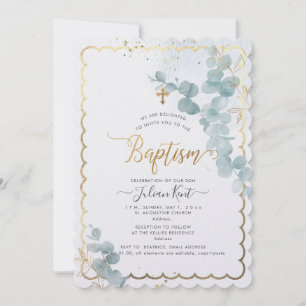 Faire-part de baptême au eucalyptus H2 de PixDezin