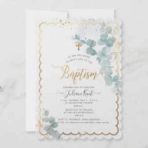 Faire-part de baptême au eucalyptus H2 PixDezines