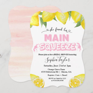 Faire-part de bapteme civil Lemon Main Squeeze