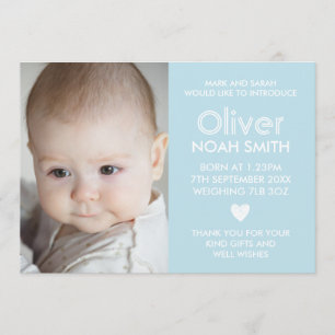 Faire-part de bébé/carte de remerciements