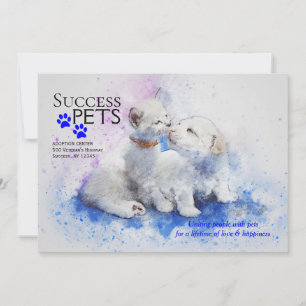 Faire-part de centre d'adoption de chaton et de