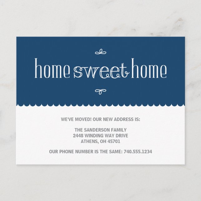 Faire-part de changement d'adresse (Devant)