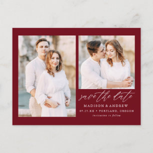 Faire-part de date de mariage Elegant Script Bourg