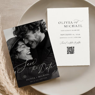 Faire-part de date de sauvegarde de photo de scrip