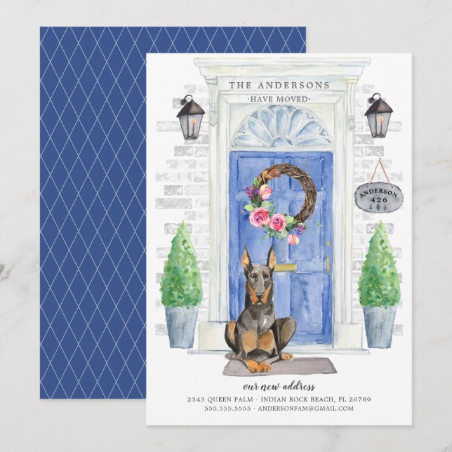 Faire-part de déménagement de la porte avant de Do (Devant / Derrière)