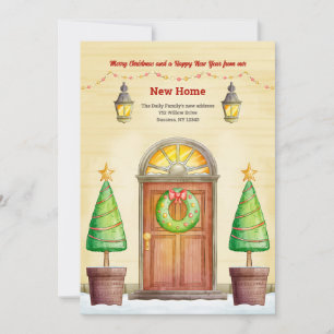 Faire-part de déménagement de la porte d'entrée