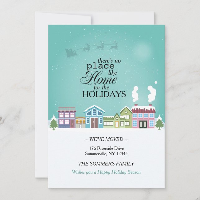 Faire-part de déménagement de vacances (Devant)