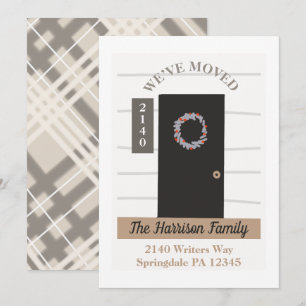 Faire-part de déménagement d'une ferme moderne