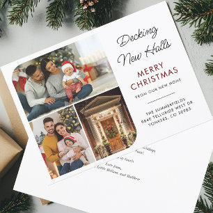 Faire-part de déménagement Noël Famille Photo