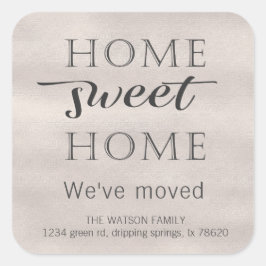Faire-part de déplacement | Autocollant Home Sweet