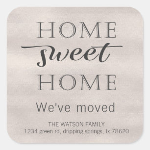 Faire-part de déplacement Autocollant Home Sweet