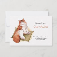 Faire-part de déplacement de chats Purr