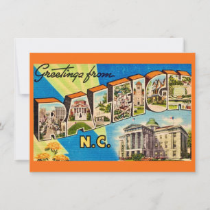 Faire-part de déplacement de la carte NC Raleigh