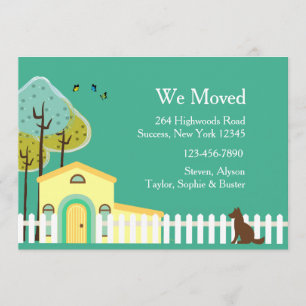 Faire-part de déplacement de la clôture de poche b