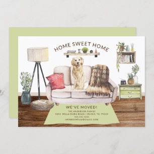 Faire-part de déplacement du chien d'or