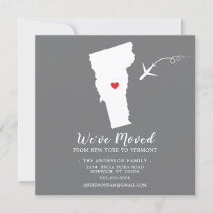 Faire-part de déplacement   État VERMONT