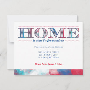 Faire-part de déplacement militaire