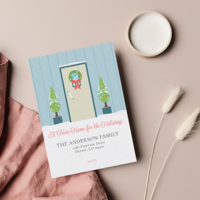 Faire-part de déplacement minimaliste avant Noël (Créateur téléchargé)