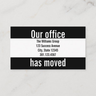 Faire-part de déplacement Office