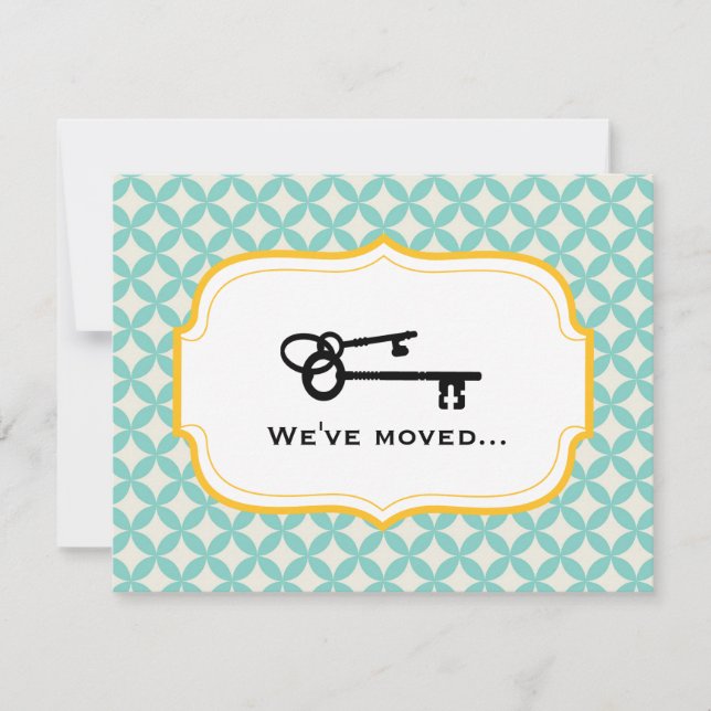 Faire-part de déplacement personnalisable (Devant)