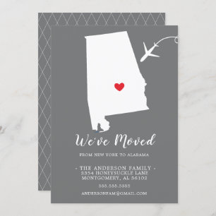 Faire-part de déplacement   State ALABAMA