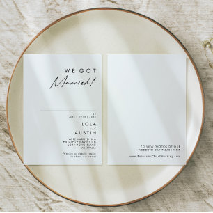 Faire-part de développement minimaliste moderne