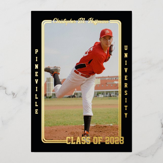 Faire-part de diplôme d'athlète (Recto)