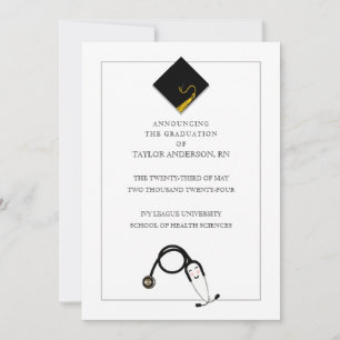 Faire-part de diplôme en infirmière