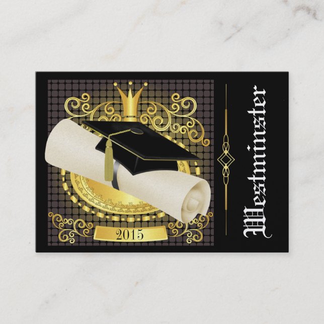 Faire-part de diplôme / Invitation - SRF (Devant)