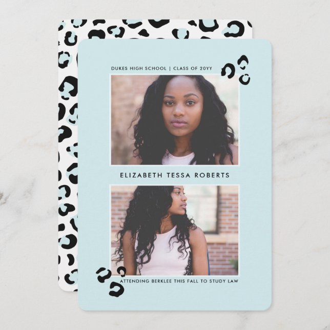 Faire-part de diplôme Wild One (Devant / Derrière)