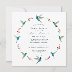 Faire-part de Fête des mariées de colibri