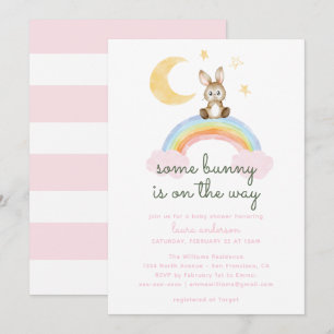 Faire-Part de Fête Prénatale pour Bébé 'Some Bunny