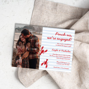 Faire-part de fiançailles avec photo de fête de l'